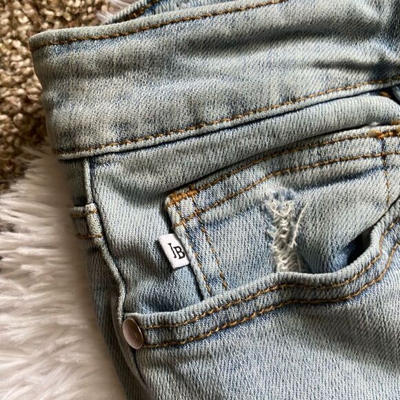Judy Blue Boyfriend Fit Jeans Distressed Womens Size 7 28 Blue Stretchy - Picture 6 of 9